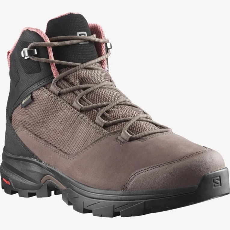 Brown Salomon Outward GTX Women's Hiking Boots | IE GW3984